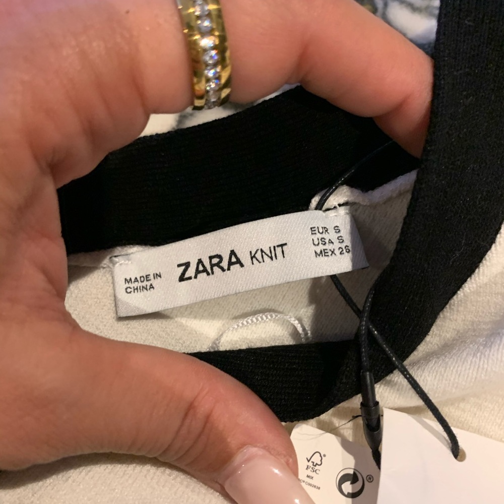 Zara Knit contrast  top S 🔥 - Picture 5 of 6